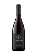 Chemistry Oregon Pinot Noir 2023 bottle with black and gold label on white