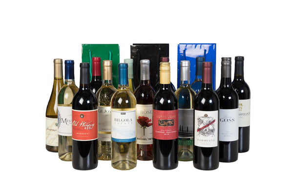 Groupon - Holiday 15 Pack Wine + 3 Holiday Gift Bags - Wine on Sale