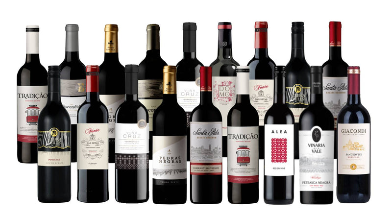 Global Wine Tour Collection Sampler - 18 Bottle Case of Wine - 750ml - Wine on Sale