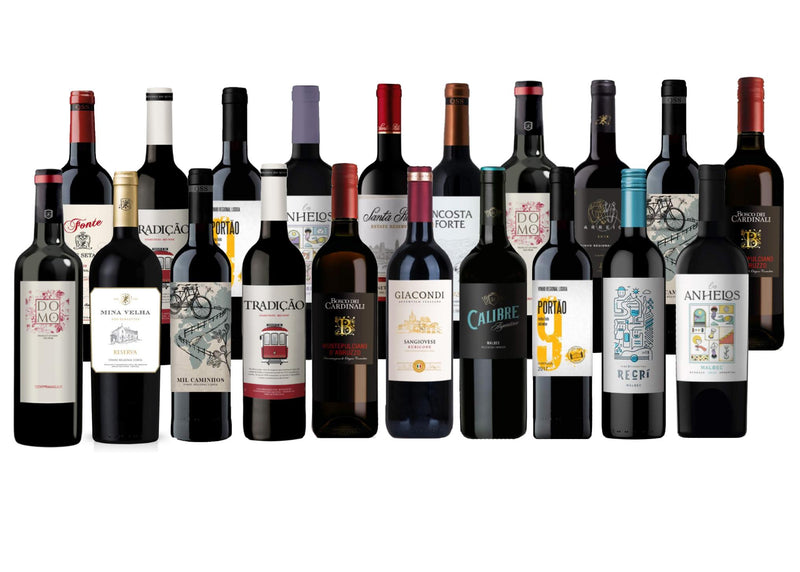 Overstock Wine Sampler Pack: 20 Bottle Case of Wine - 750ml 10.00% Off Auto renew