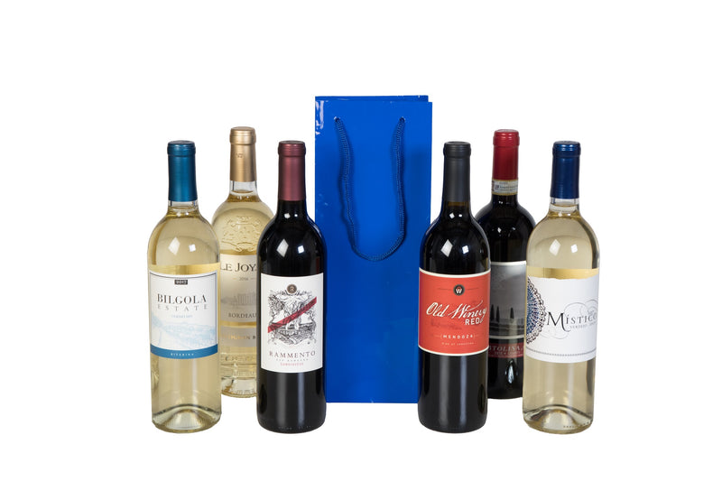 Groupon - Holiday 6 Pack Wine + 1 Holiday Gift Bag - Wine on Sale