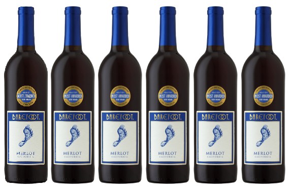 Groupon Barefoot Wine - 6 Pack