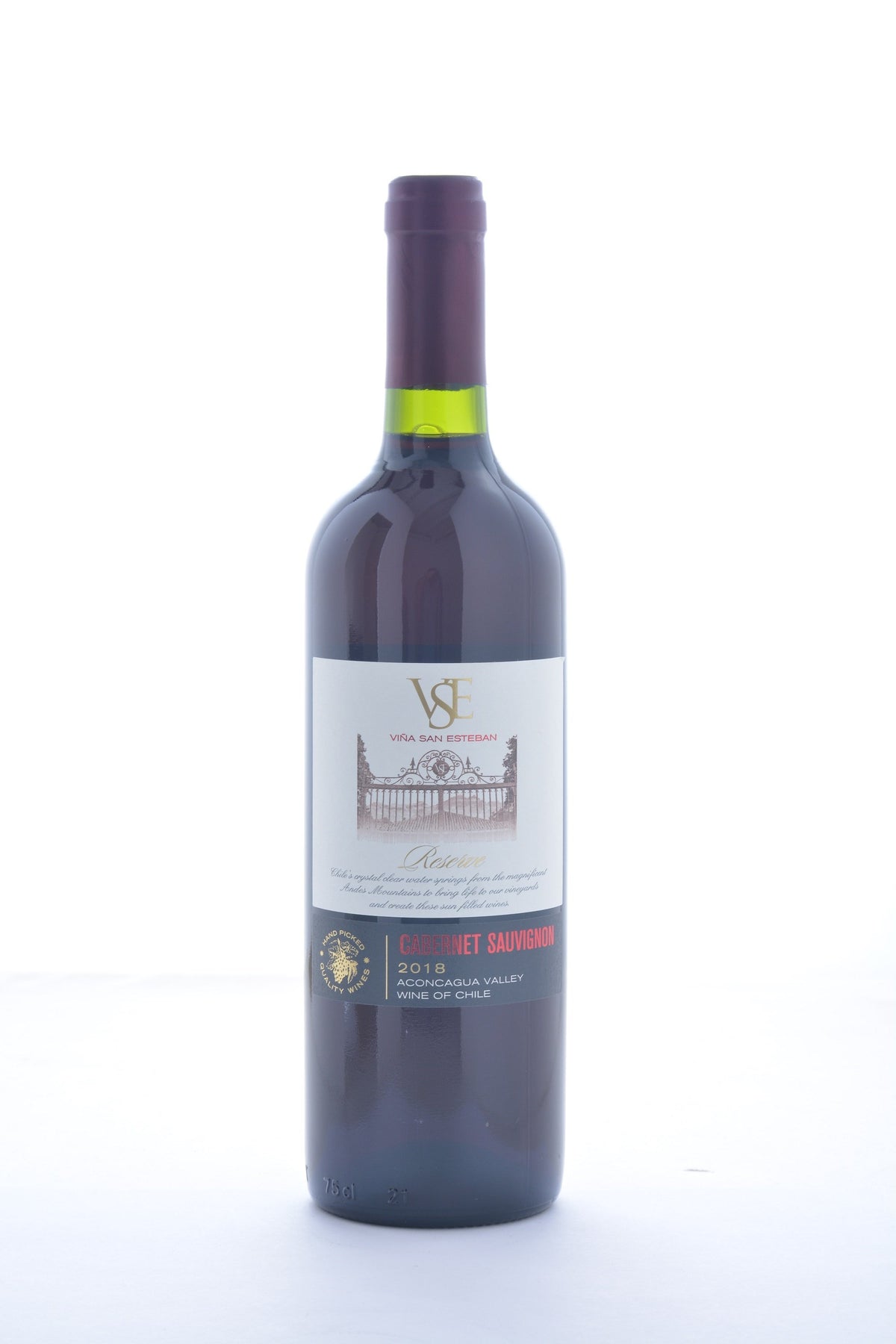Vina San Esteban Reserve Cabernet Sauvignon 2018 - 750 ML